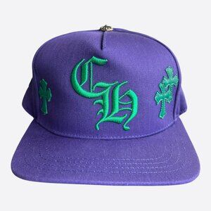 Chrome Hearts Purple & Green Cross Patch Hat